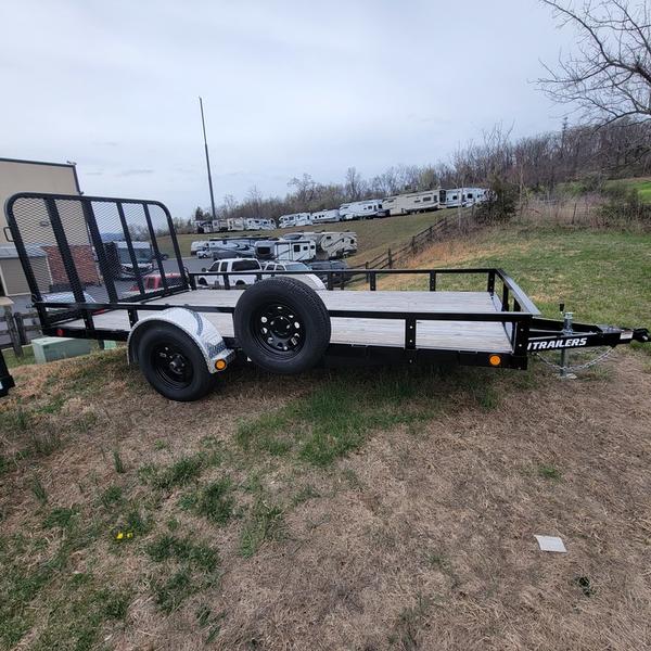 2023 PJ Trailers 83" Single Axle Channel Utility (U8) 14'
